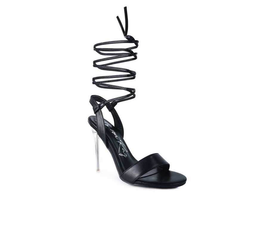 Stiletto Heels * | New Women'S London Rag Sheeny Dress Sandals Black